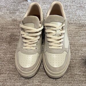 Anthropologie Maeve Beige and Cream Sneakers